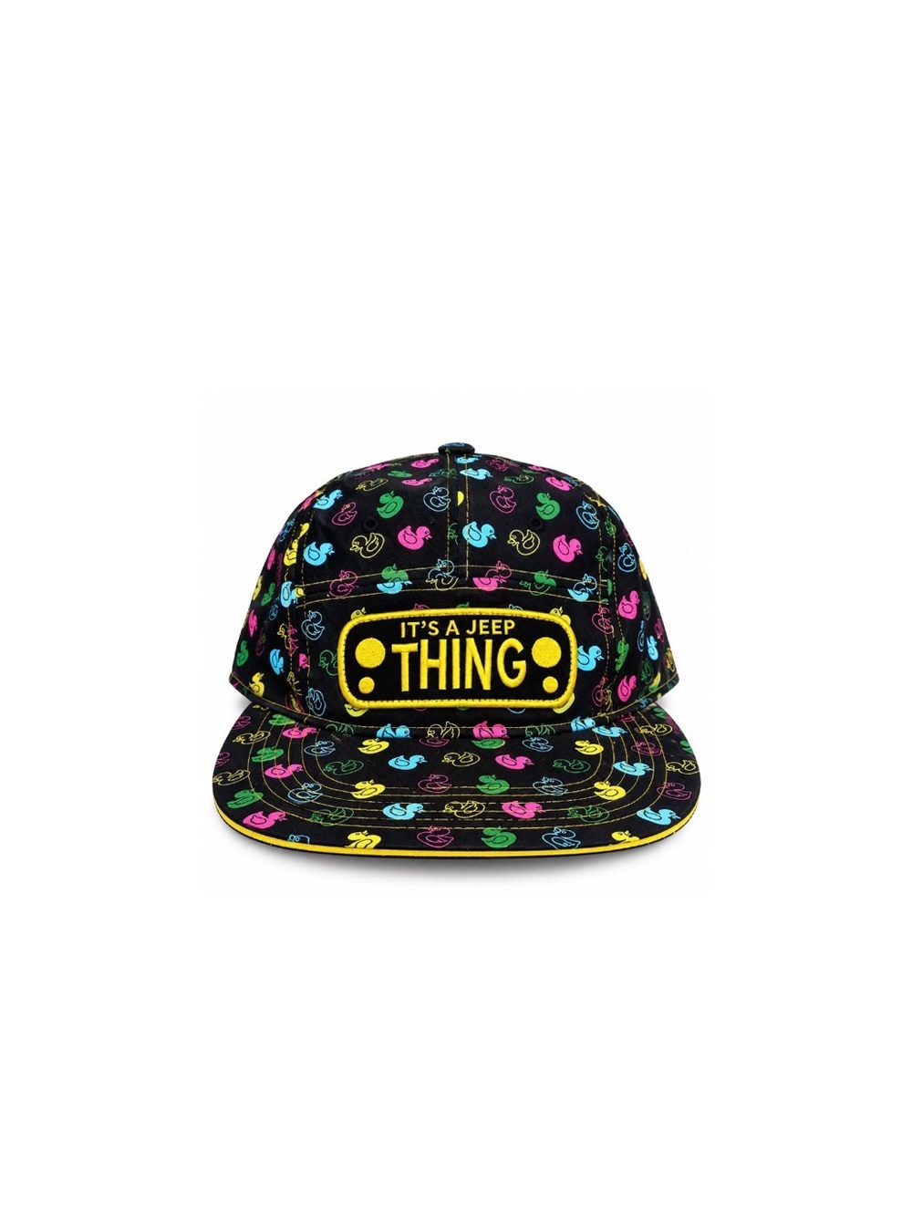 Jeep It’s a Jeep Thing Duck Print Black Snapback Hat Multicolor